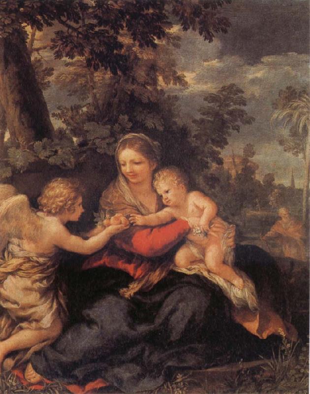 Pietro da Cortona Holy Family Resting on the Flight to Egypt Sweden oil painting art